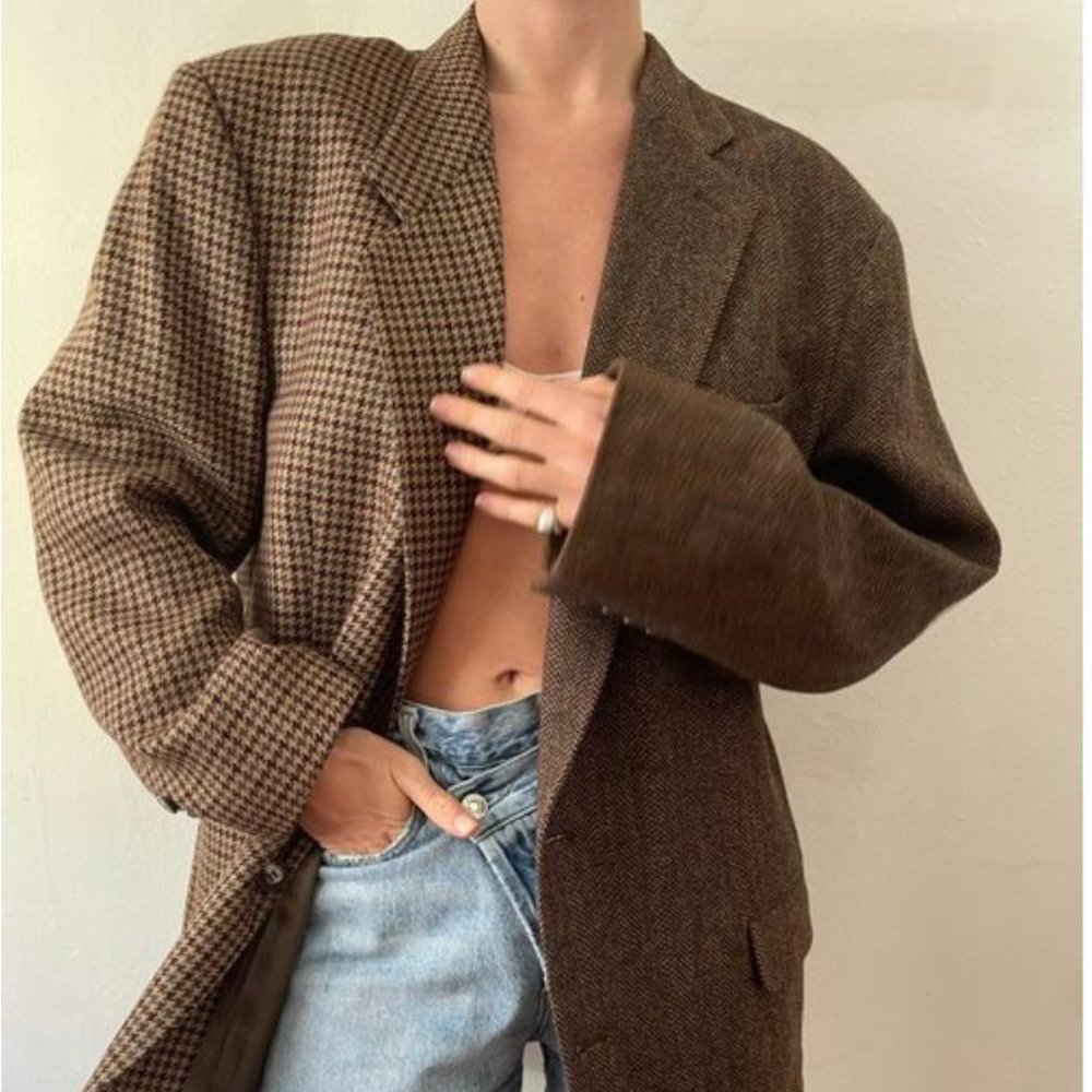 Havre studio contrast wool blazer